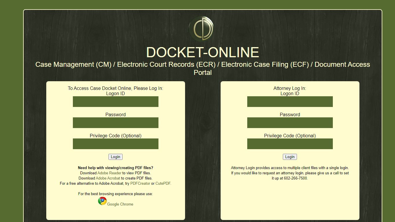 Online Case Management - Docket-Online